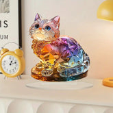 Colorful Kitten Desktop Standing Decoration